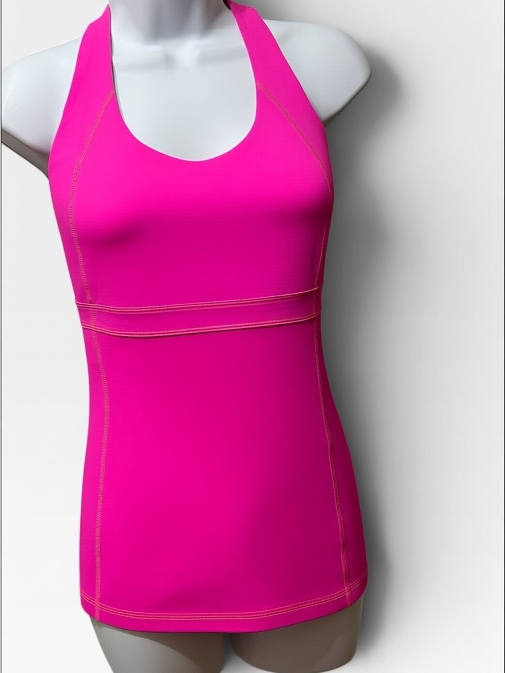 Lululemon Athletica Pink Paris Racerback Activewear Tank Top sz 2/XXS EUC